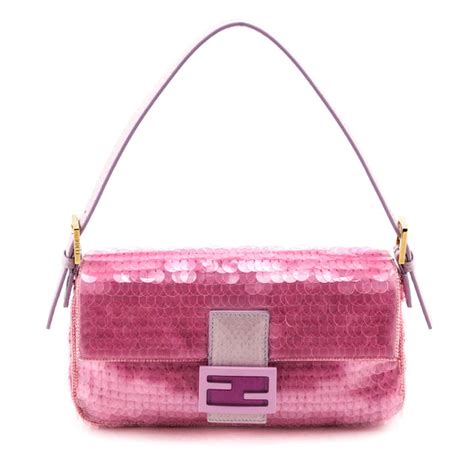 pink fendi bag vintage|Fendi pink sequin baguette.